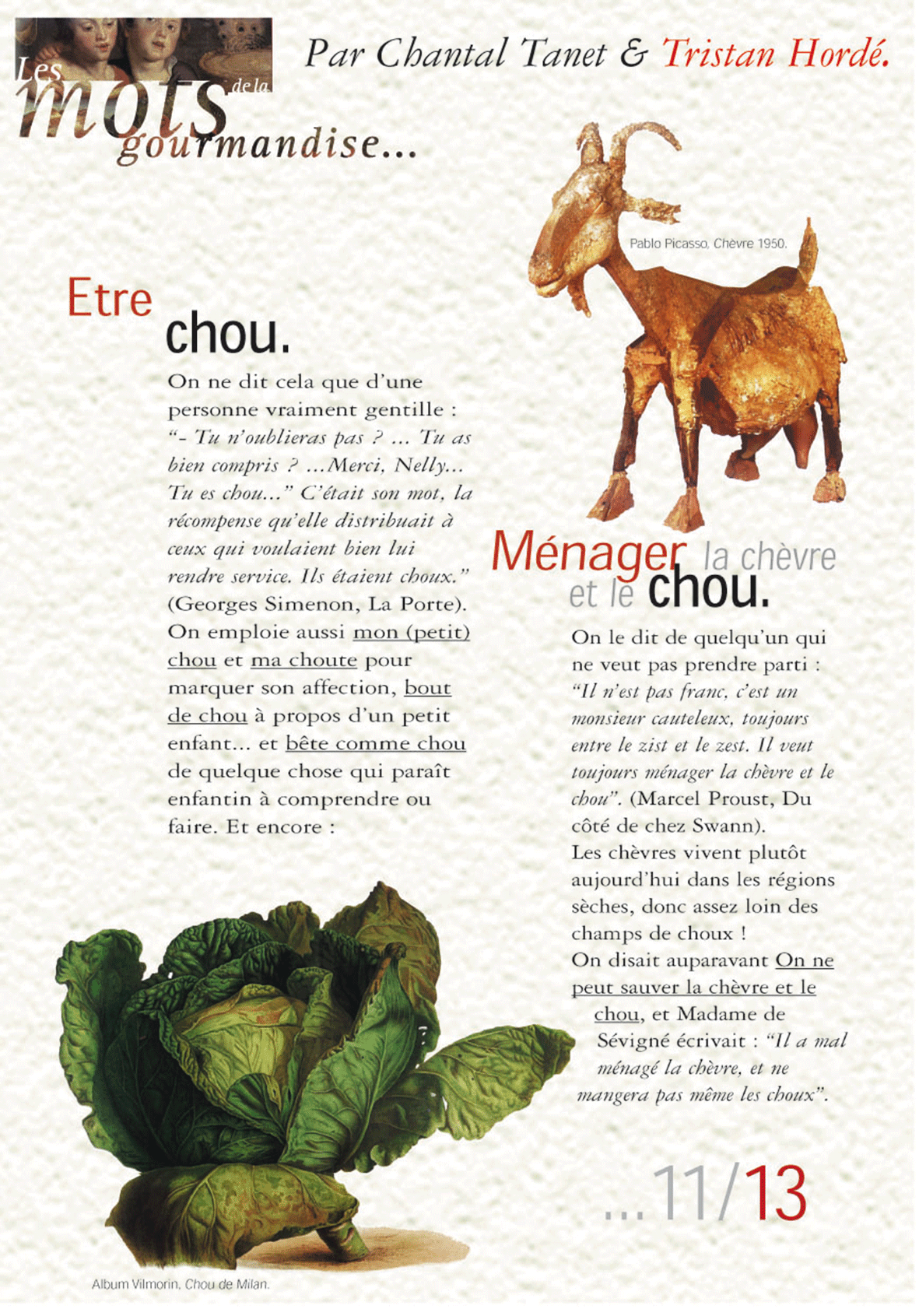 Mots de la gourmandise