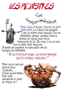 exposition pour les enfants sur les monstres, les sorcières, les dragons