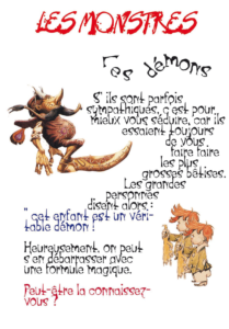exposition pour les enfants sur les monstres, les sorcières, les dragons