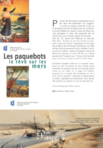 exposition sur les paquebots