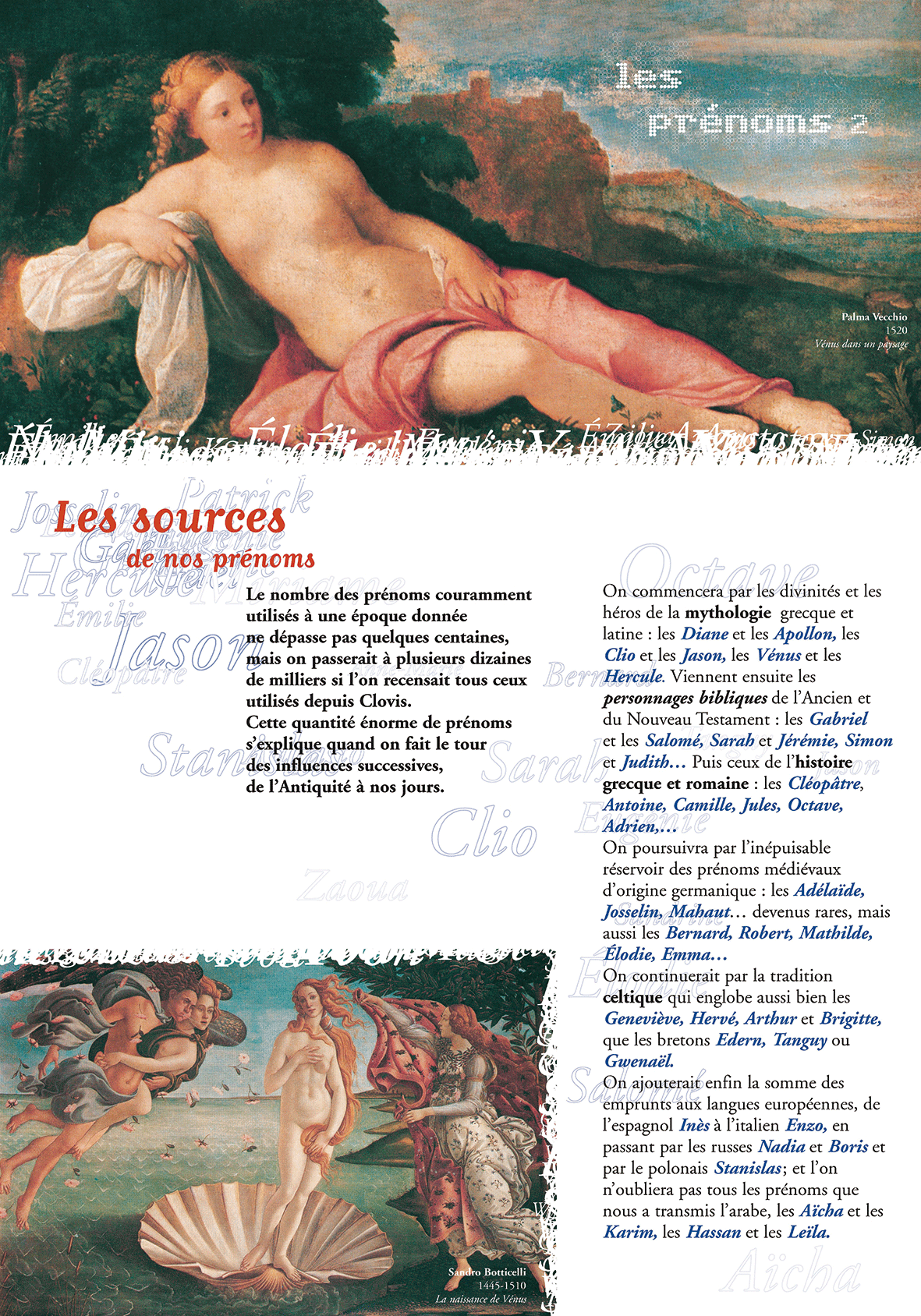 Petite histoire des prénoms