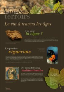 Exposition itinérante sur le vin 
Exposition itinérante sur les terroirs