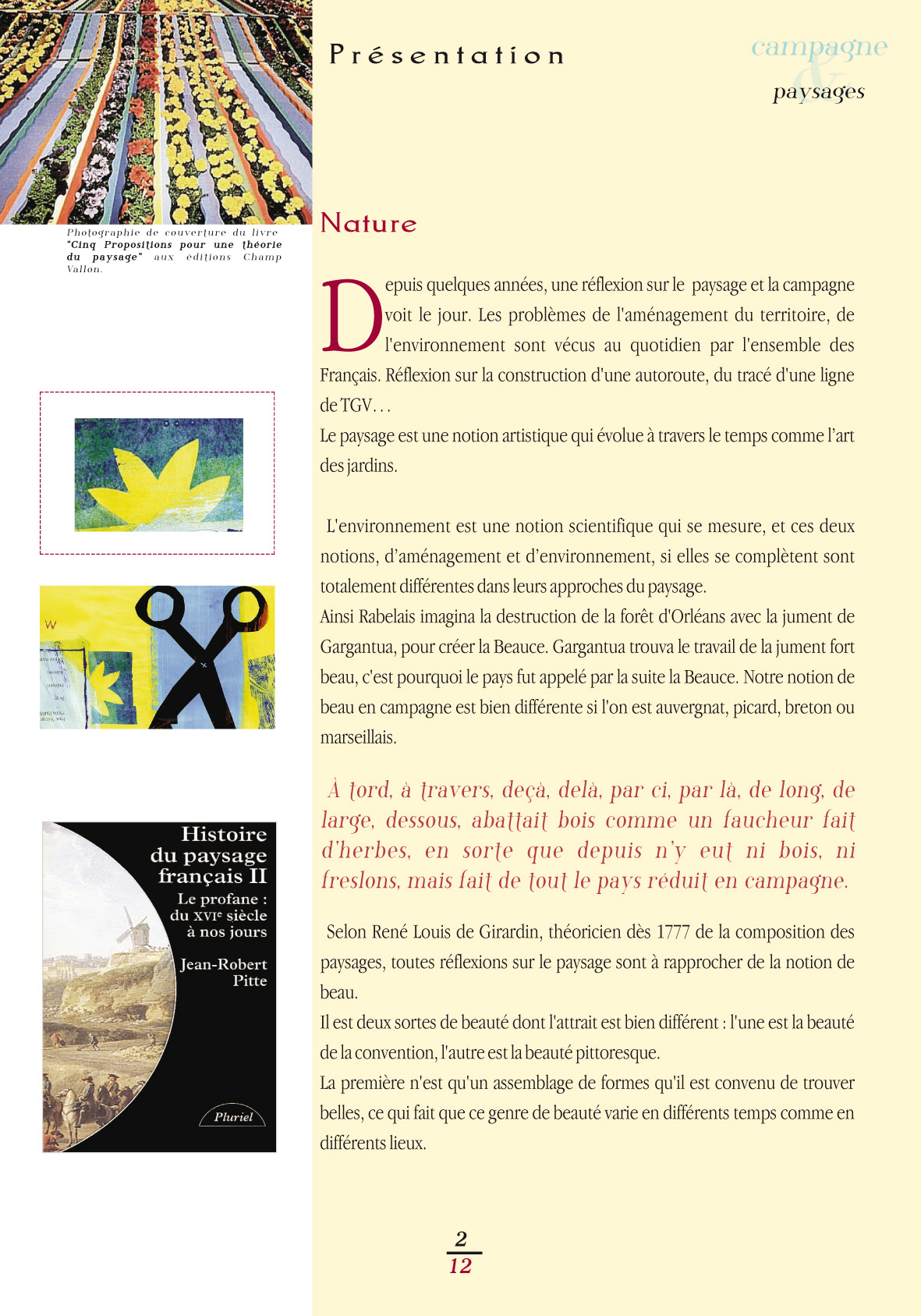 Campagne et paysages