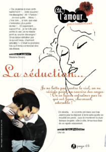 Exposition itinérante sur l'amour
Exposition itinérante sue la Littérature amoureuse
Exposition itinérante littérature française