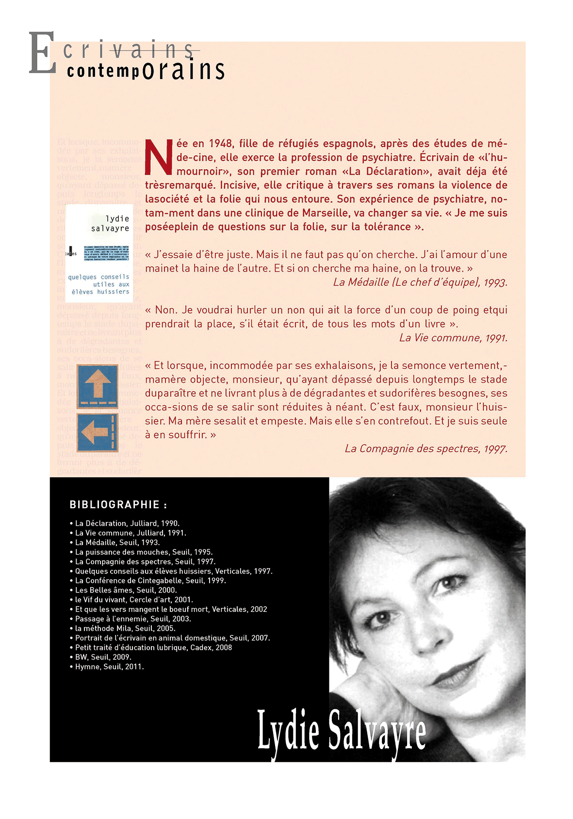 Écrivains contemporains