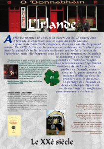 Exposition itinérante sur l'Irlande Exposition itinérante sur la littérature irlandaise Exposition itinérante pour la Saint Patrick