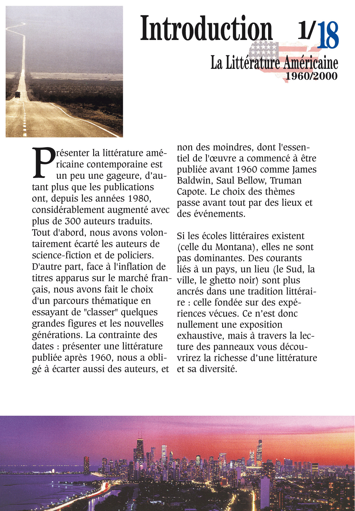 La Littérature américaine contemporaine