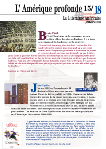 Exposition itinérante sur la littérature américaine Exposition itinérante sur les auteurs américains Exposition itinérante sur les Etats-Unis