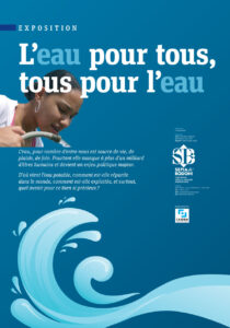 exposition sur le problème de la crise de l'eau manque d'eau guerre de l'eau dans le monde